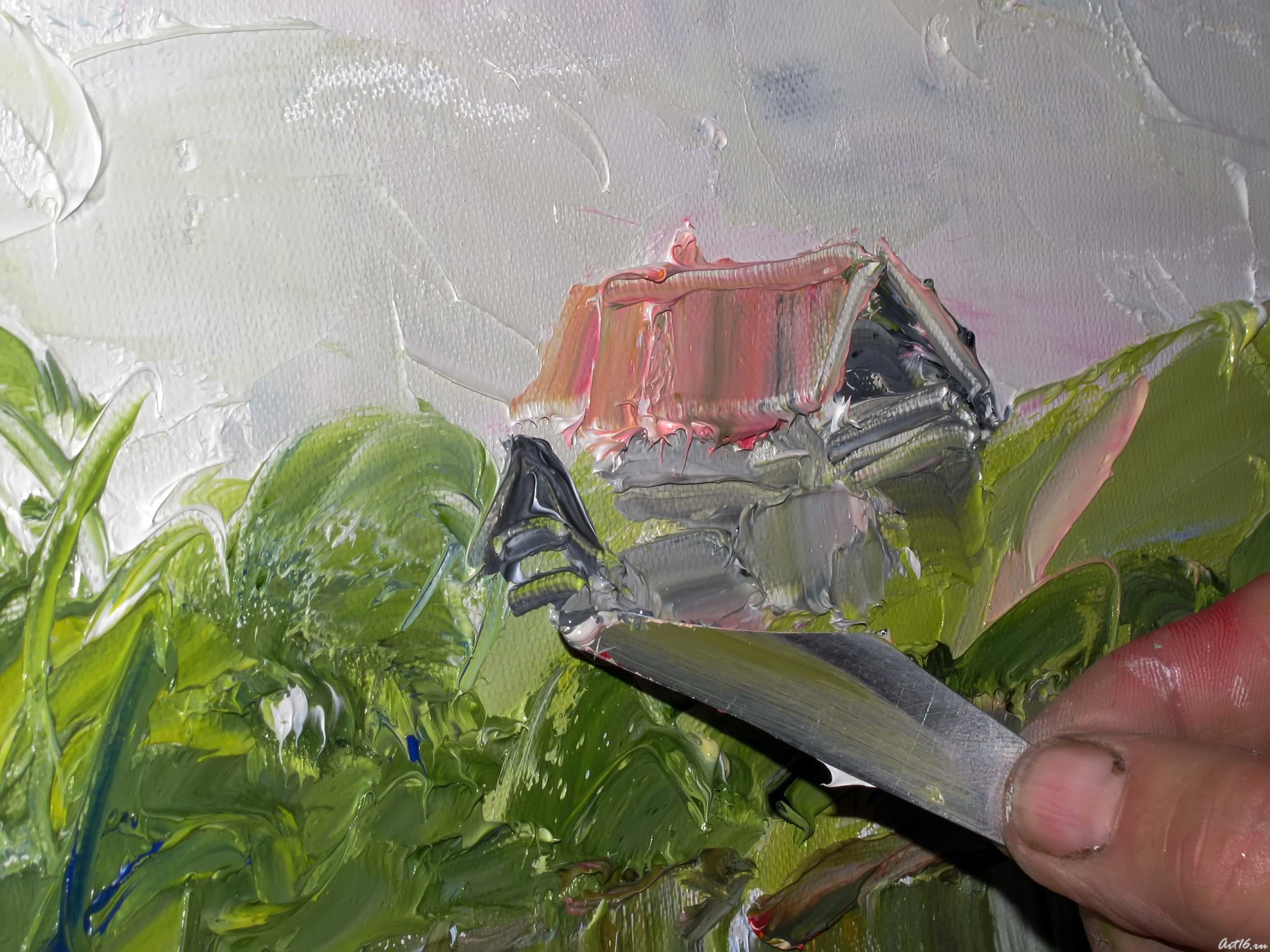 Один домик готов, теперь крыша бани::Мастер-класс с Рашидом Гусмановым