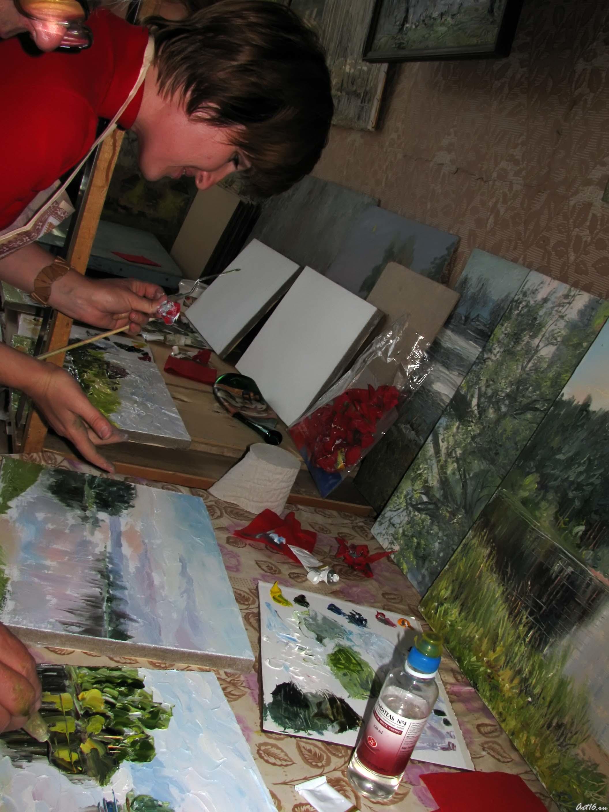 Работа над другой картиной Р. Гусманова::Мастер-класс с Рашидом Гусмановым