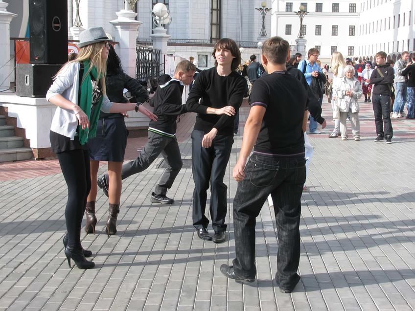 Танцы у Преображенской башни Казанского кремля::Kazan. Kremlin LIVE 2010