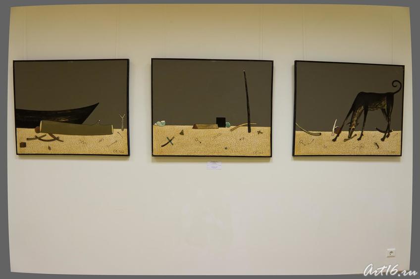 Голубцов Е.Г. 1949. Триптих «На берегу», 2001::Выставка «VOTH/ВОТ»