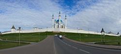 Панорама Казанского кремля с мечетью Кул Шариф