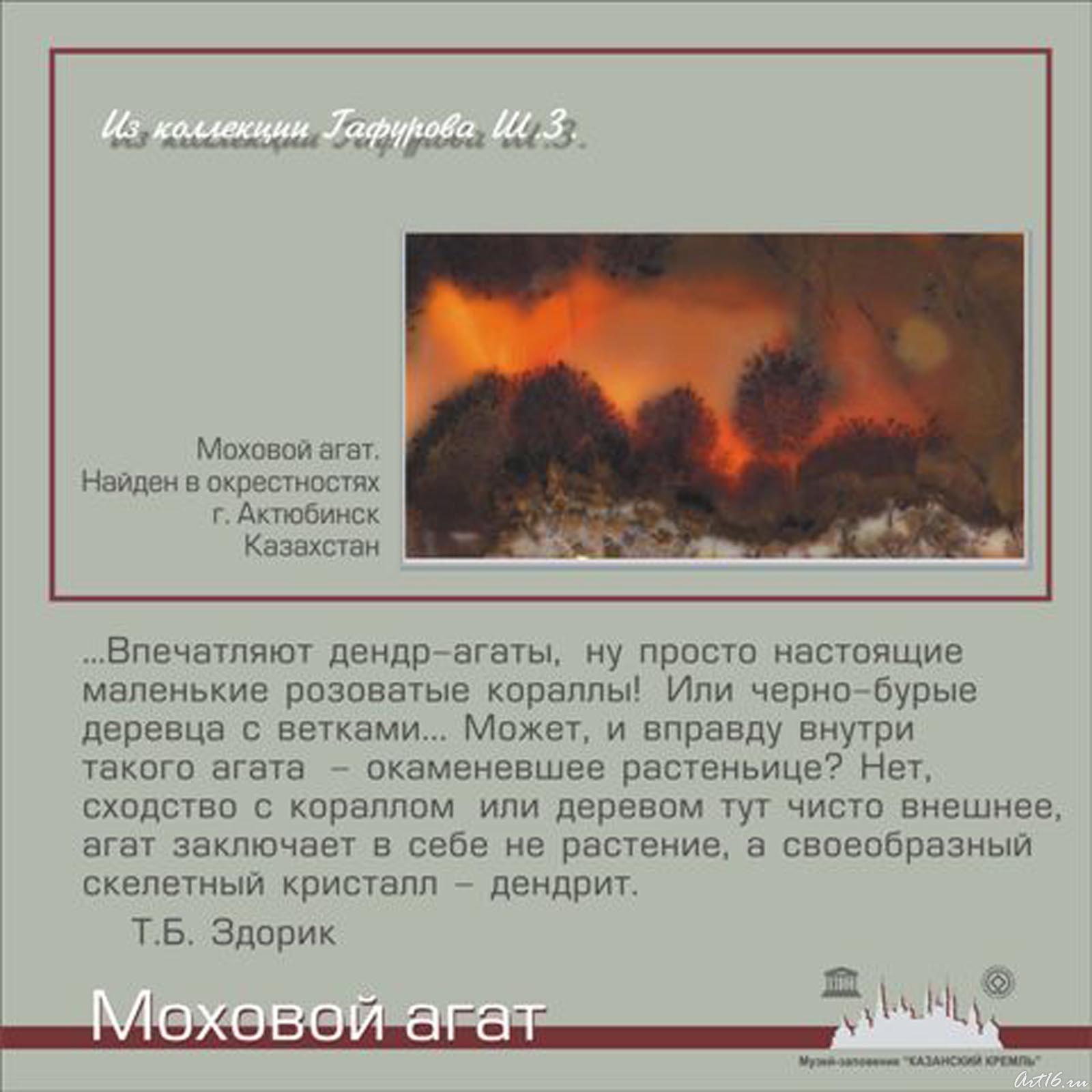 Моховой агат. Найден в окрестностях г. Актюбинск Казахстан::Набор открыток