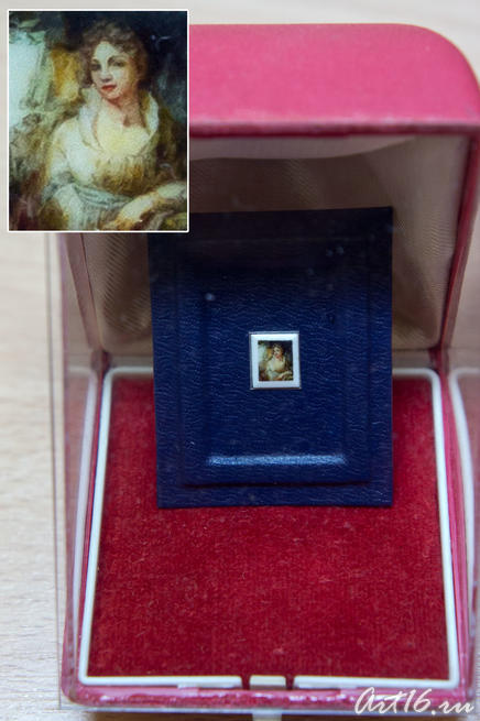 М.миниатюра с картины В.Л.Боровиковского «Портрет Лопухиной»::Выставка микроминиатюр «Чудеса под микроскопом»