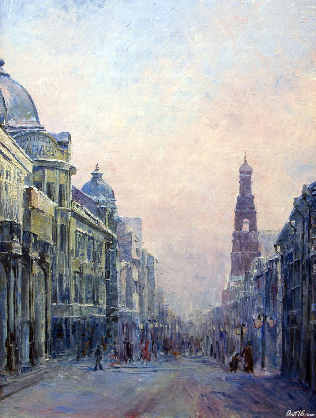 Старая Казань. Улица Баумана зимой. 2003. Алсу Тимергалина::«Золотое лицо города», Алсу Тимергалина