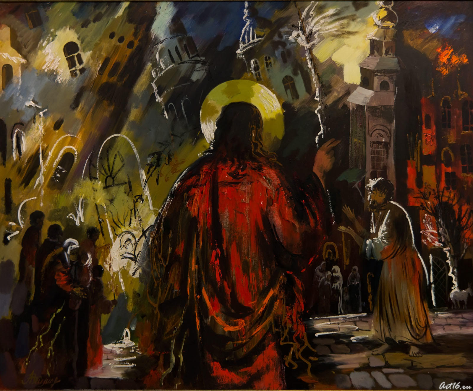 Исцеление слепого. 2008.  Акимов В.Я::Золотой век в душе. Владимир Яковлевич Акимов