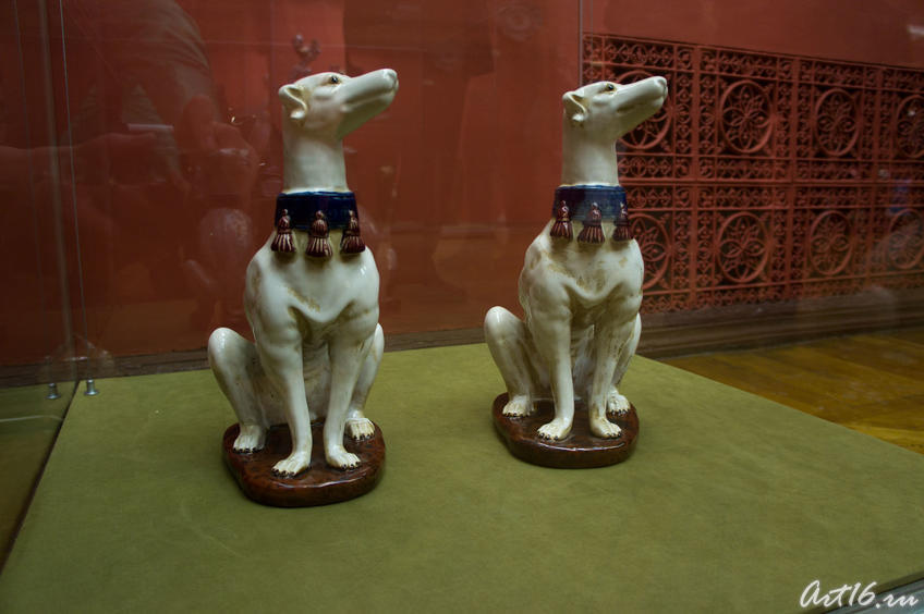 Скульптуры «Собаки», 1860-е. Шарль Галле-Ренемер (1818-1902)::Фаянс Галле и школа Нанси