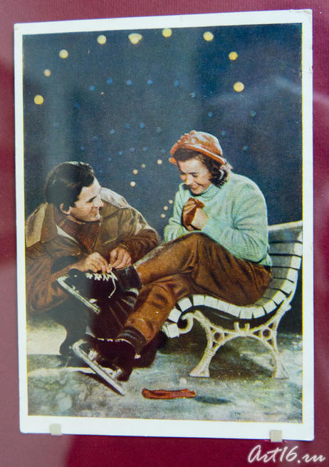 08204   Открытка 1950-х гг.::Коллекция рождественской и новогодней открытки