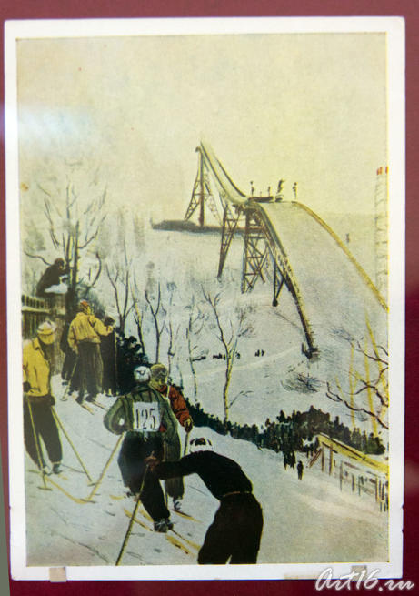 08217  Открытка (1950-1960)::Коллекция рождественской и новогодней открытки