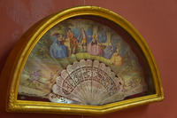 Веер с изображением галантной сцены. Кон. XVIII. Франция