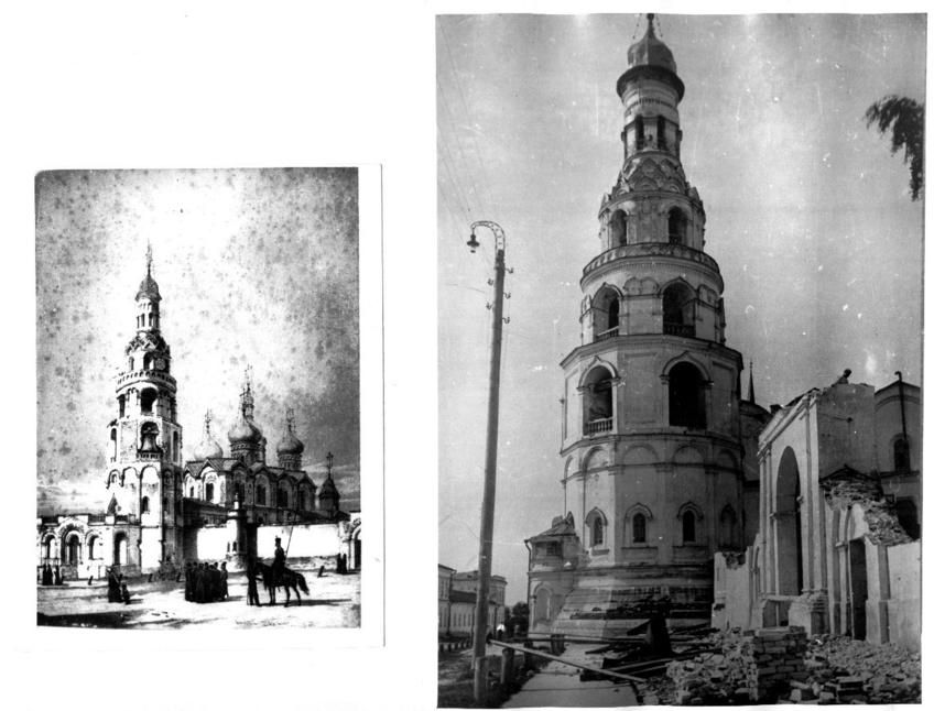 Колокольня Благовещенского собора Казанского кремля. Утрачена::Старинные фото и изображения Казани и Казанского Кремля