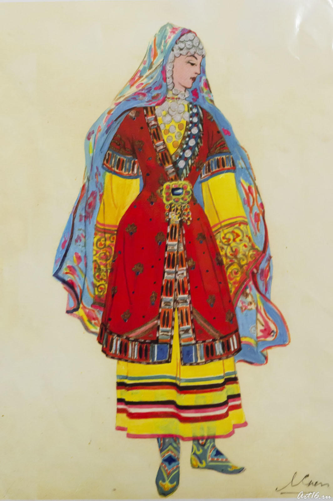 08330 Эскиз костюма. Л.Л.Сперанская::Любовь Львовна Сперанская