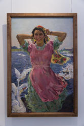«Птичница», портрет М.Валиевой, 1962, холст, масло