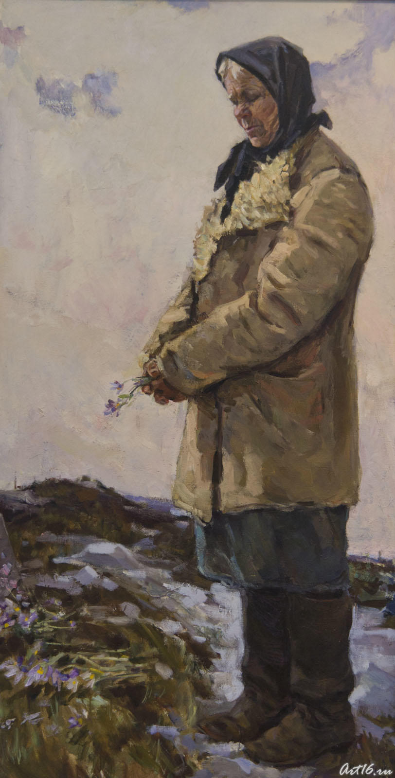 На безымянной высоте..., 1969, холст, масло::Куделькин Виктор Иванович: «Мои герои - люди своего времени». Выставка к 100-летию со дня рождения, Казань-2011