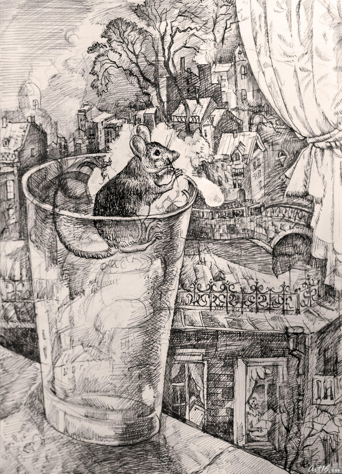 Мышь, попавшая в молоко::125 иллюстраций к Тукаю