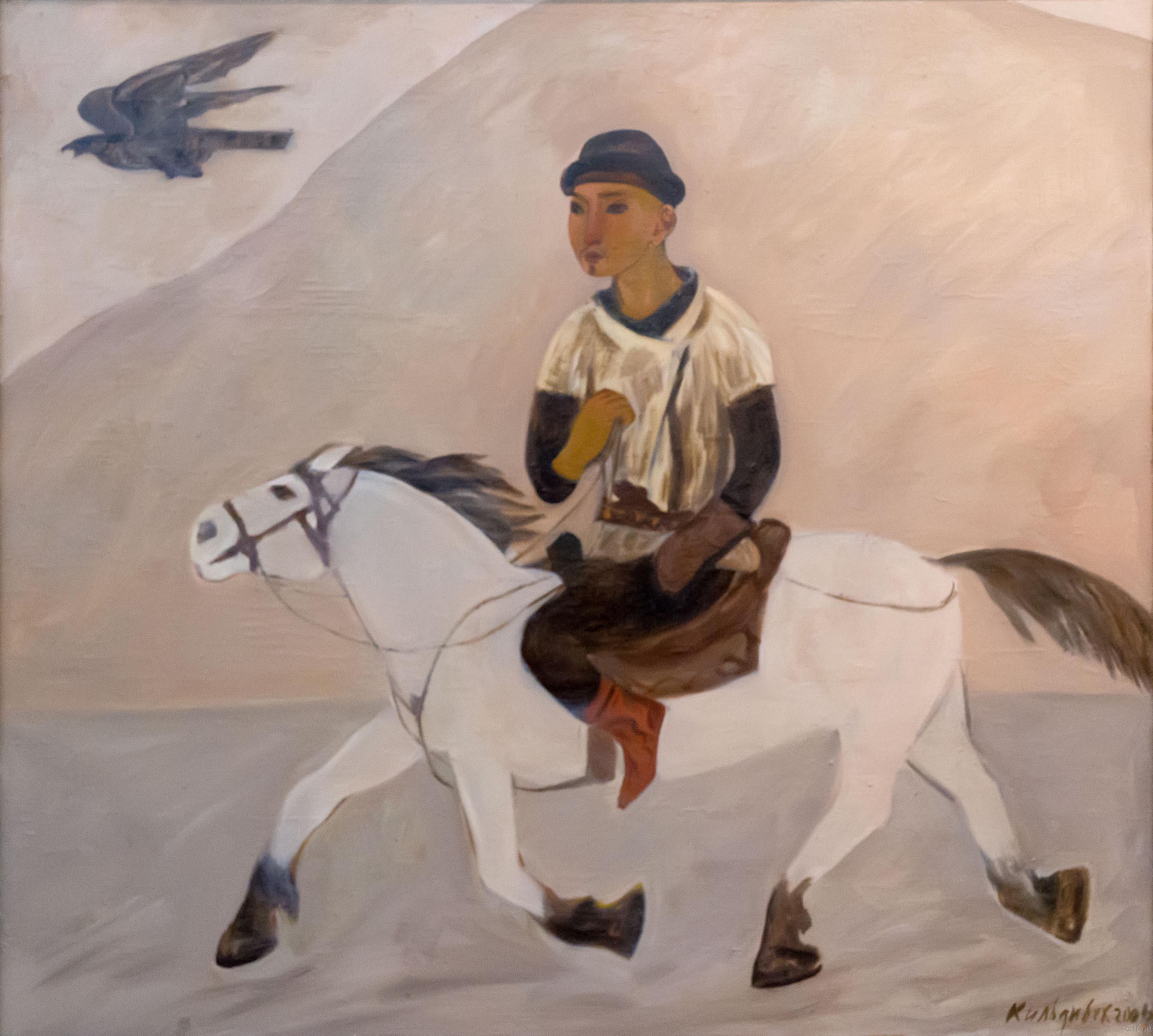 КИЛЬДИБЕКОВ Р.А. 1934 СОКОЛИНАЯ ОХОТА. 2004::Открытие юбилейной выставки Р.А. Кильдибекова