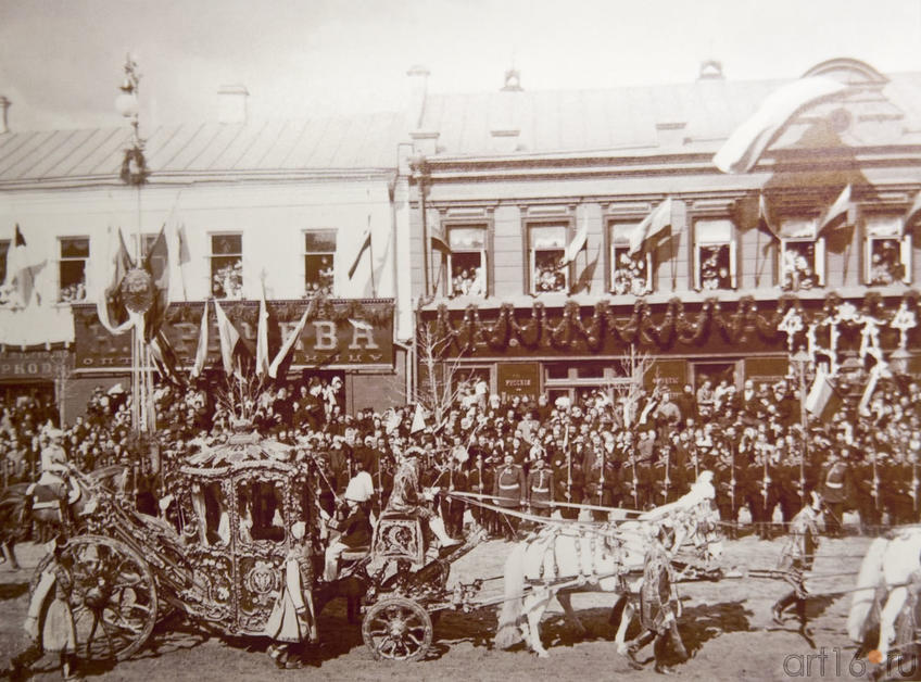 Фото №79989. Императорский кортеж на улицах Москвы по случаю коронации Николая II