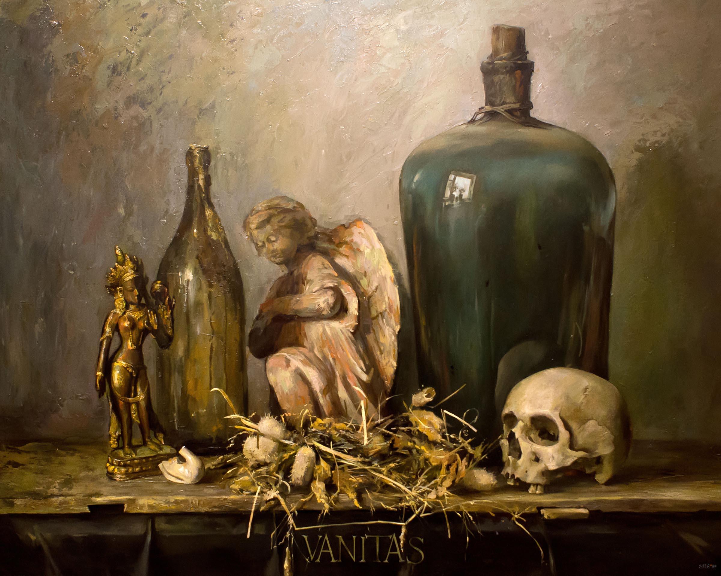 Девочка на лебеде «VANITAS». 1995. Новиков А.В.::Александр Васильевич Новиков. Юбилейная выставка.