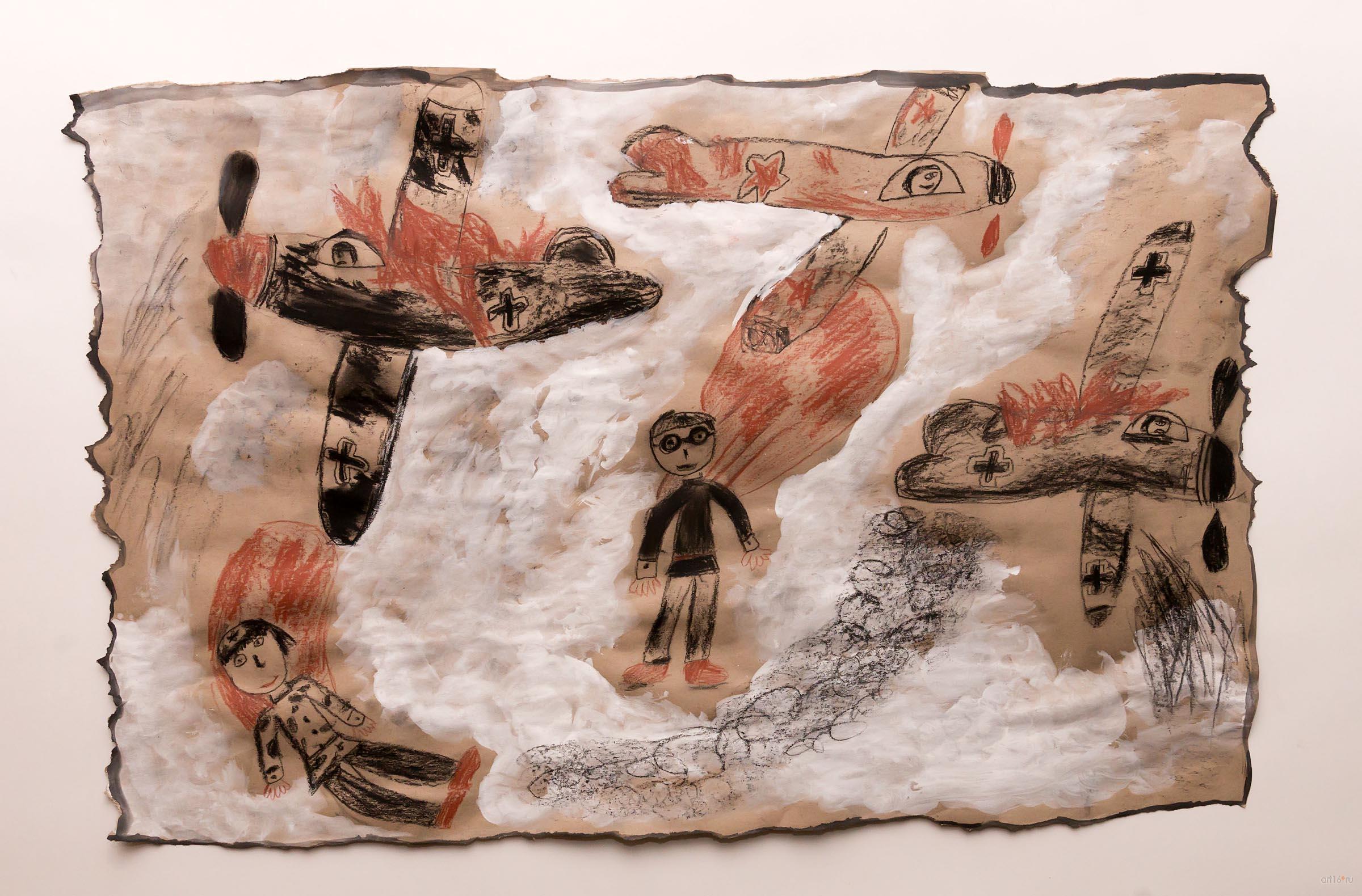 Наше небо будет мирным! Фахрутдинова С., 8 лет::Выставка к 70-летию Победы