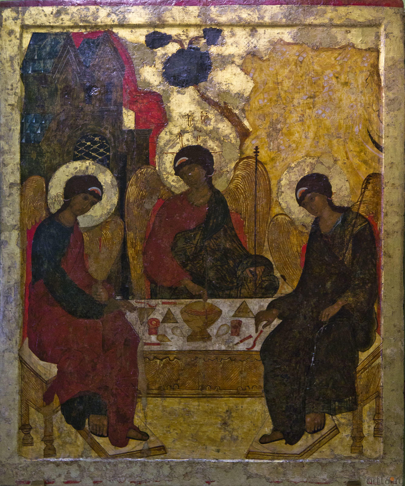 Троица Ветхозаветная XVI век::«Под сенью Святой Троицы»