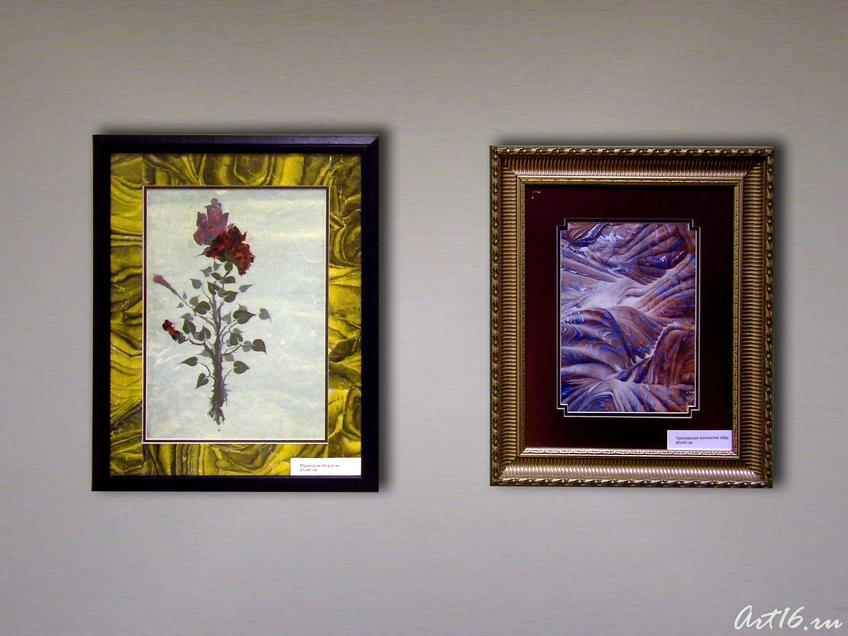 Фрагмент экспозиции выставки::Выставка ЭБРУ в Казани. Мераль Озджан (Турция)