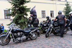 Парад на мотоциклах в Казанском Кремле
