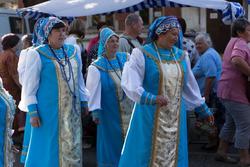 Фольклорный коллектив на ярмарке в день города Балашов
