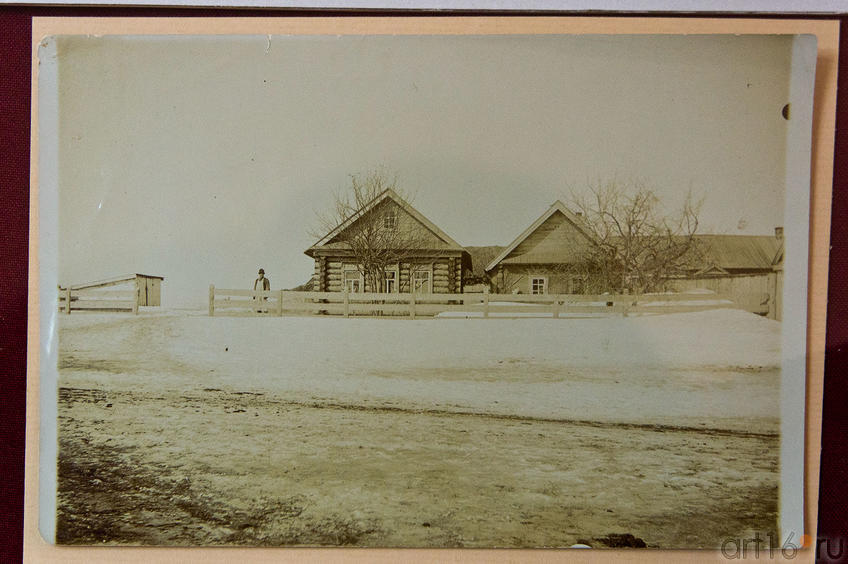 Деревня Кушлауч. Дом муллы Мухаметгарифа Здесь родился Тукай. Фотография 1912 -1913гг.