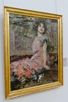 Дама в розовом (портрет Натальи Подбельской). 1912. Фешин Н.И.