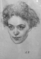 Женский портрет. 1940-е. Фешин. Н.И.