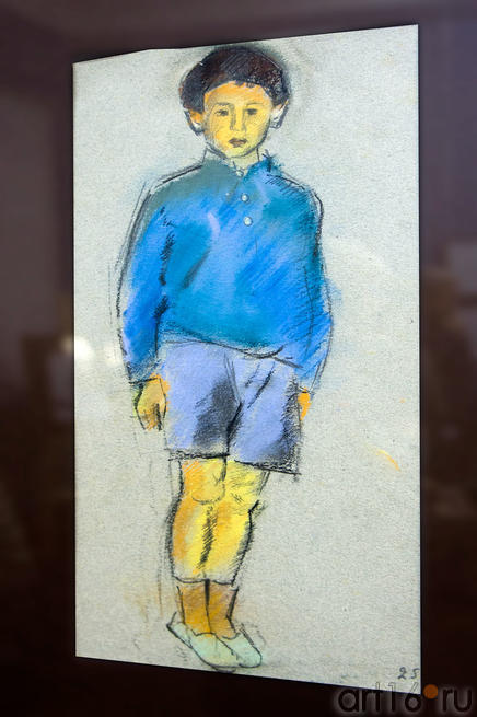 Мальчик в голубой блузе. 1925.  Фальк Р.Р. (1886-1958)::"Неразборчивая стенограмма века" Роберта Фалька