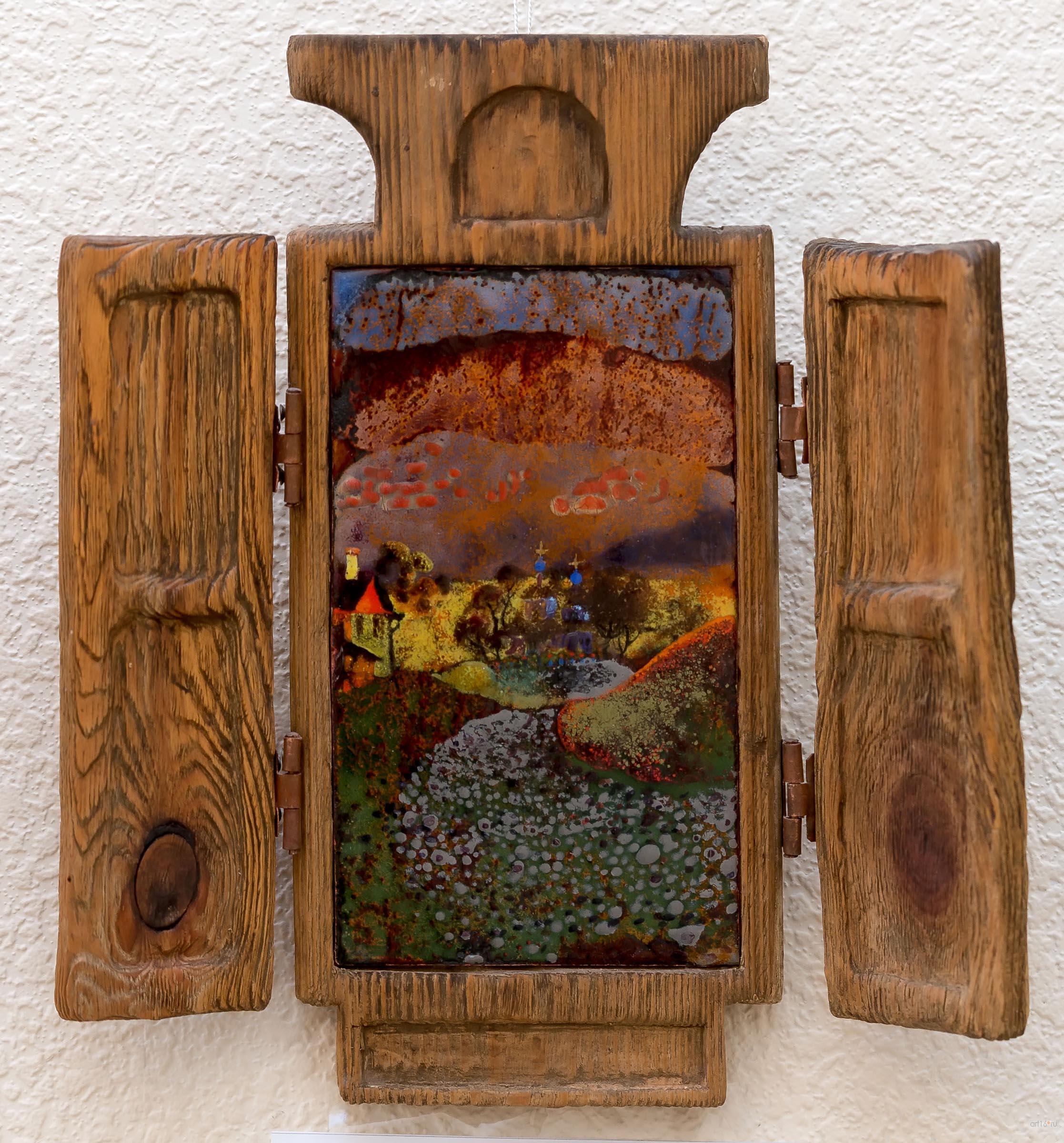 Дорога к церкви. 2015. Р.Сафиуллин::Полет над Черным озером. Рашит, Чингиз и Анастасия Сафиуллины