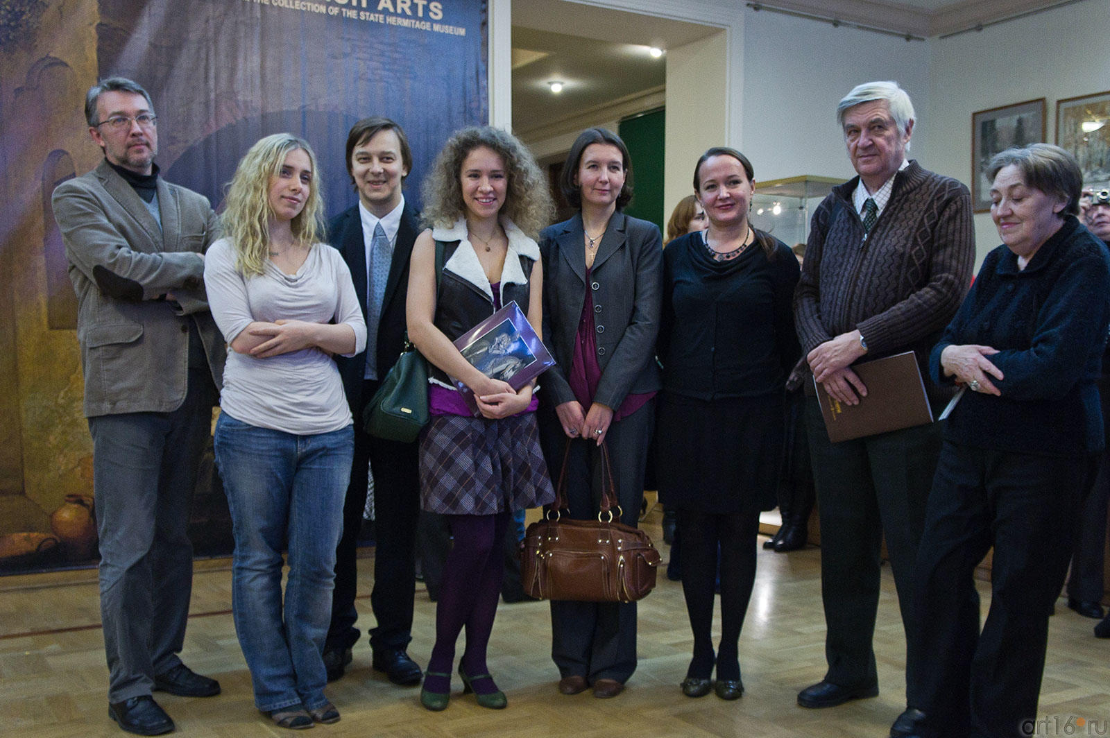 Сотрудники Государственного Эрмитажа (Санкт-Петербург) на открытии выставки::«Испанское искусство из собрания Государственного Эрмитажа»