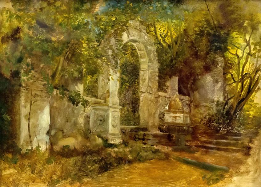 Фото №878692. Руины в парке. 1820-е.  Брюллов К.