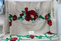 Дар музею Афансьевой А.Б. (домотканный занавески с вышивкой набивной гладью, Украина, Винницкая область)