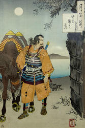 Луна над бухтой Катада. 1888. Цукиока Ёситоси / Тайсо Ёситоси (1839-1892)