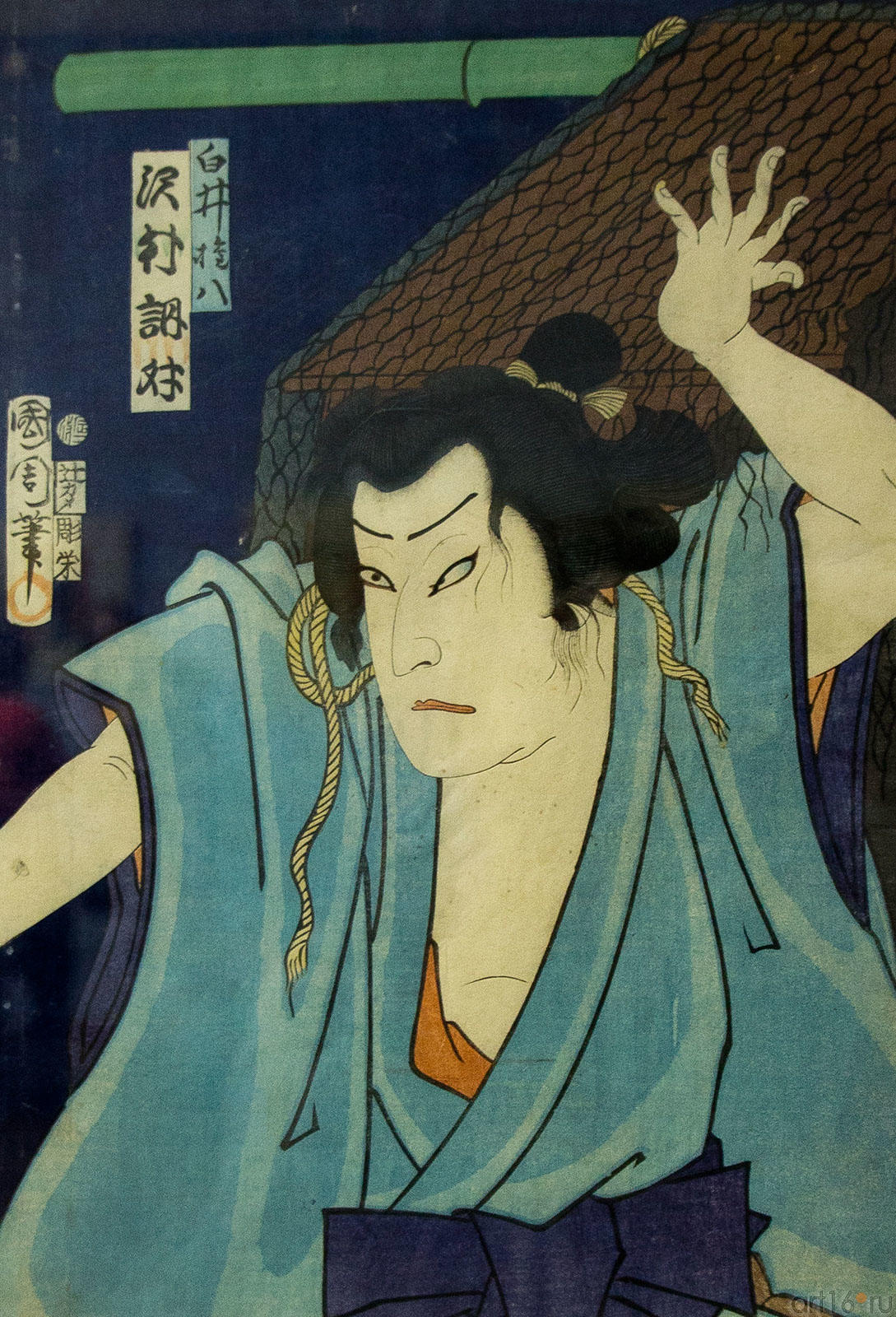 Тоёхара Кунитика (1835-1900). Актер театра Кабуки. 1867::Японские гравюры