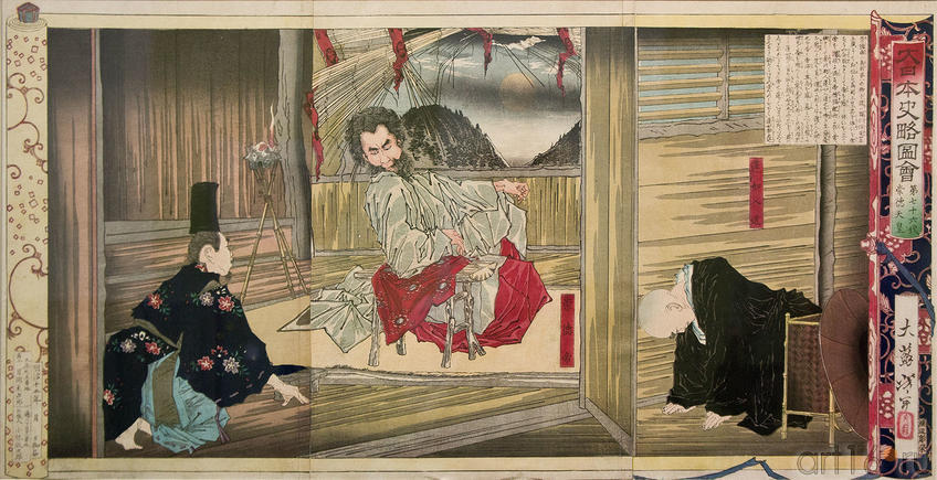 Цукирка Ёситоси / Тайсо Ёситоси (1839-1892). Император Сутоку. 1880::Японские гравюры