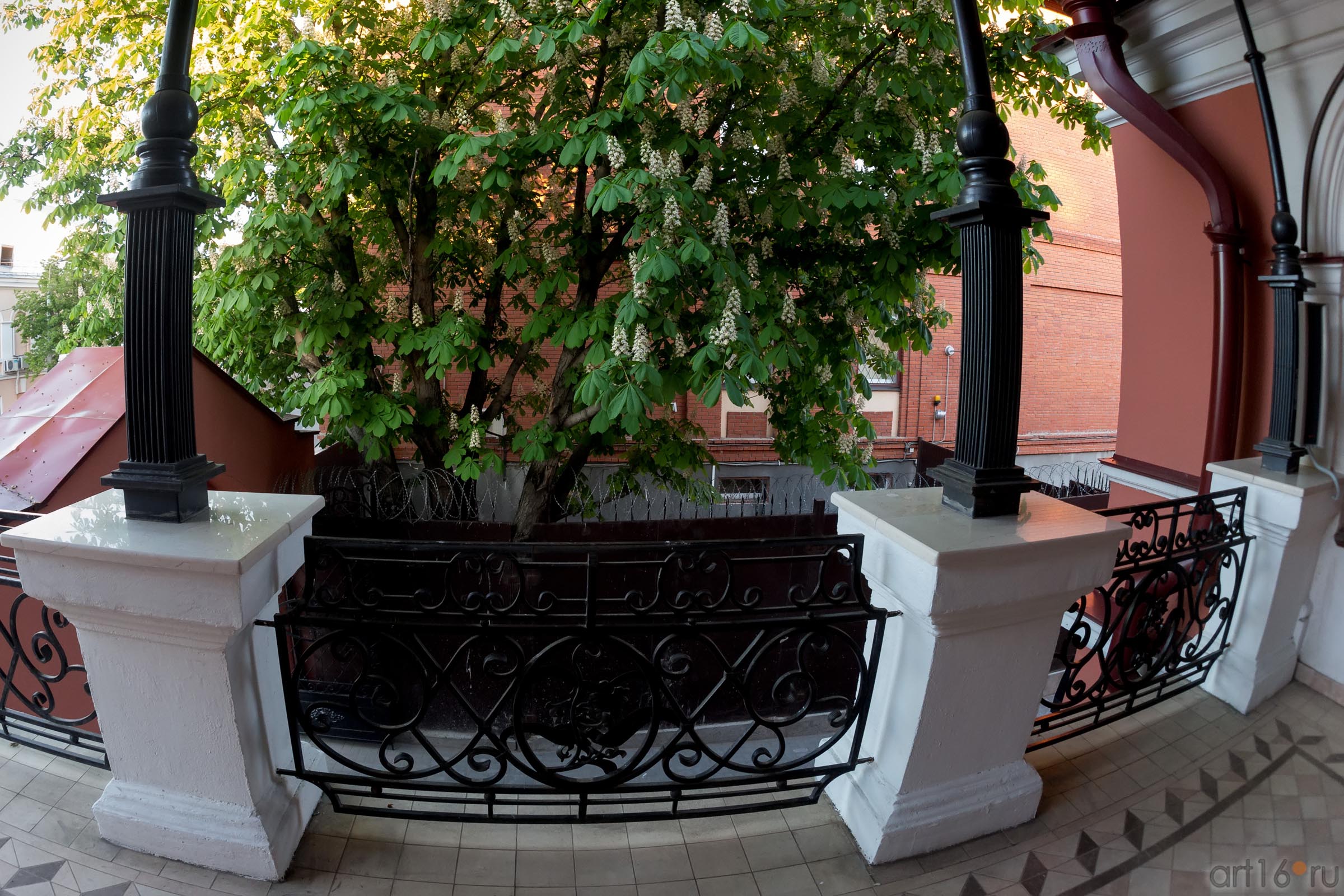 Терасса, расположенная на 2-ом этаже Дома Банарцева (фрагмент ограждения)::19.05.2016 Экскурсия ASG