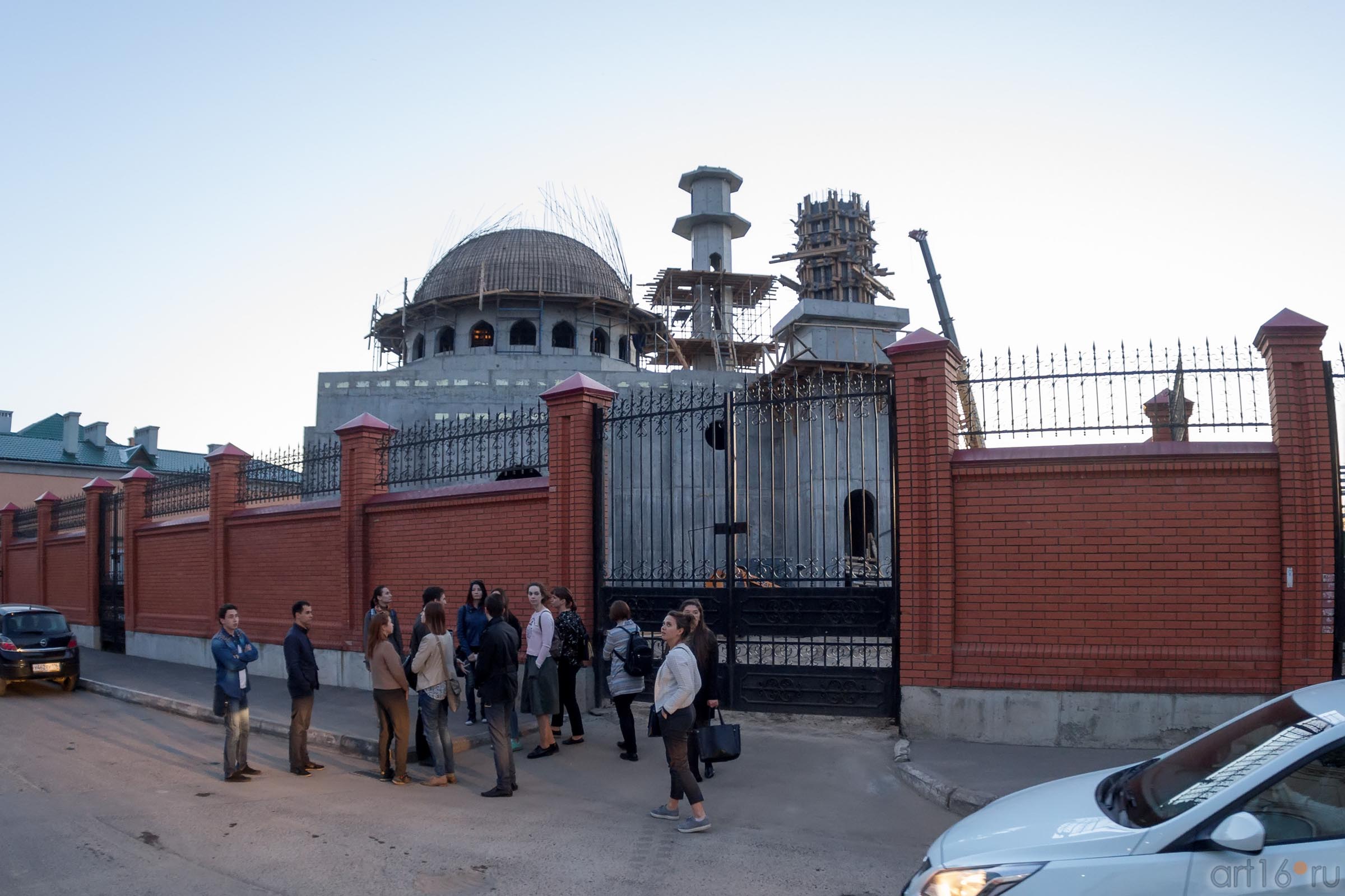 Мечеть, возводимая на ул. Федосеевской за забором.::19.05.2016 Экскурсия ASG