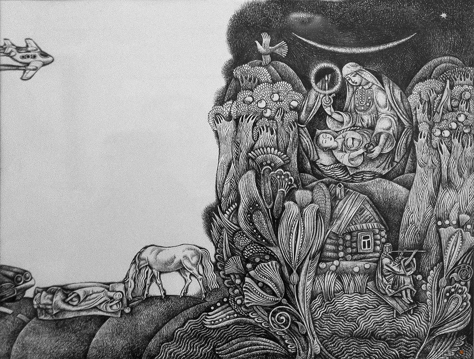 Колыбельная. 2009. Булат Гильванов::Булат Гильванов. Выставка "Эхо веков"