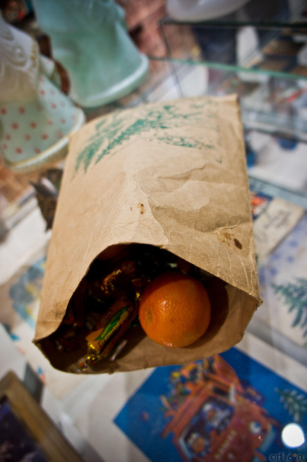 Номенклатурный подарочный пакет ʺГлавособгастронома МТ СССР::«Советский Новый год» в Музее Социалистического быта