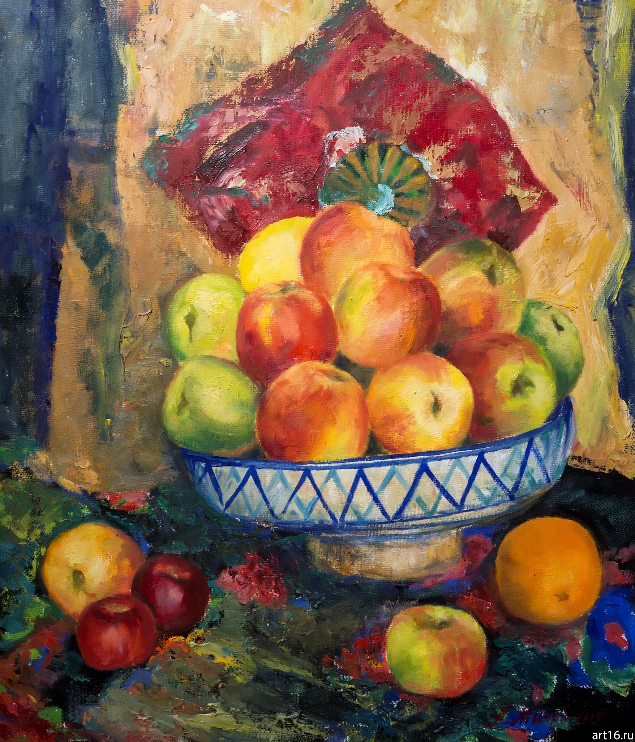 Натюрморт с яблоками. Мичри А.И. 1934 ::Александр Ильич Мичри. Персональная выставка
