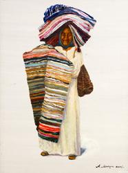 Египтянка, торгующая коврами. 2004. Мичри А.И. 1934 
