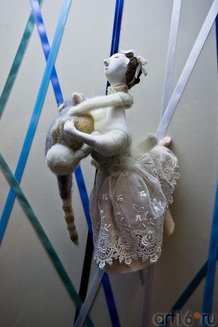 Балерина с котом. Елена Ермолина::Выставка авторской куклы
