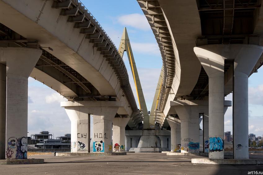 Мост Миллениум, октябрь 2016::Казань, осень, природа
