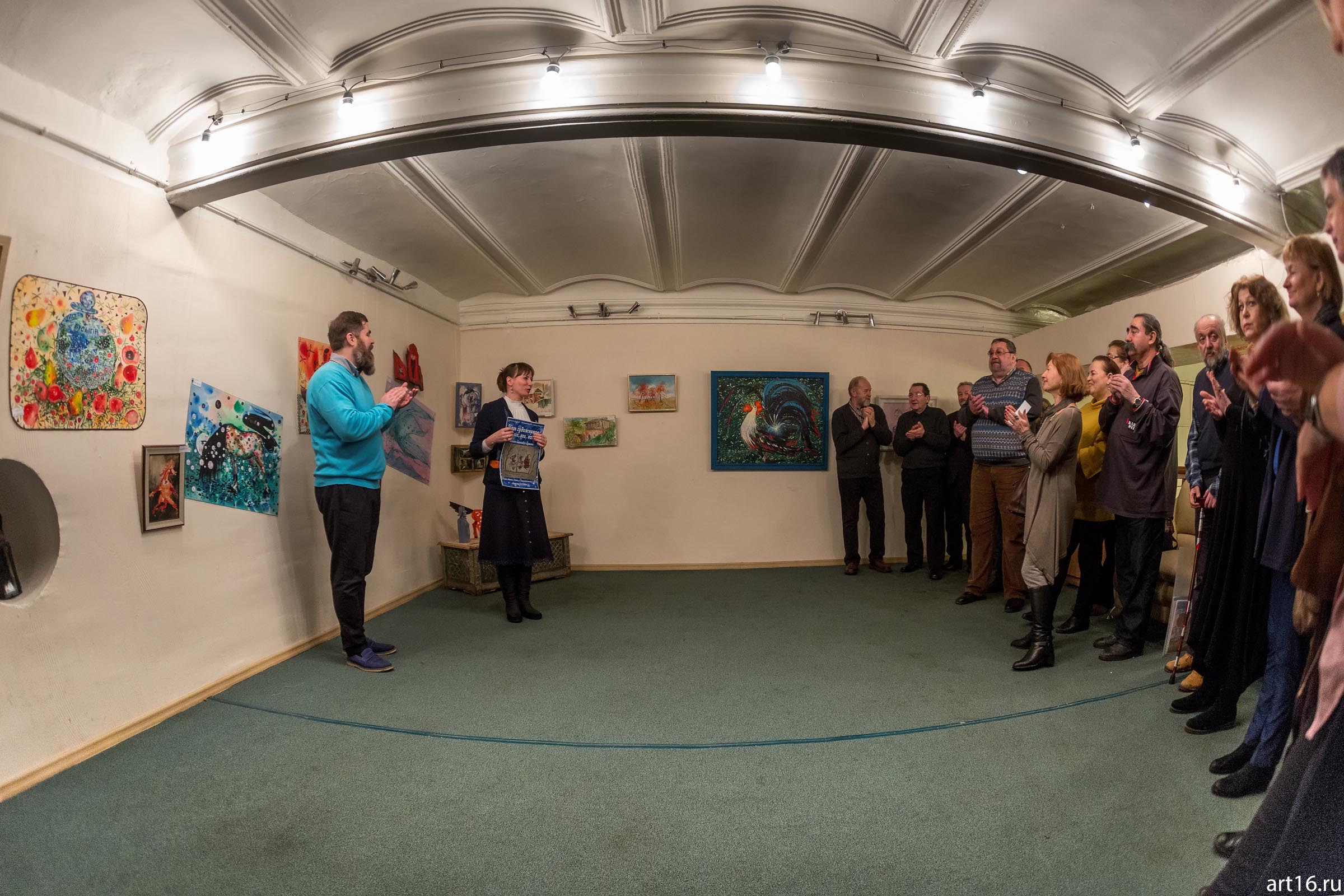 Открытие выставки Александра Бусыгина::Царь художников и все, все, все