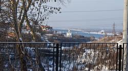 Вид на Каму со смотровой площадки Планетария. Пермь. Январь 2012