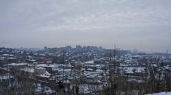 Вид на  город с горы Вышка. Пермь, январь 2011