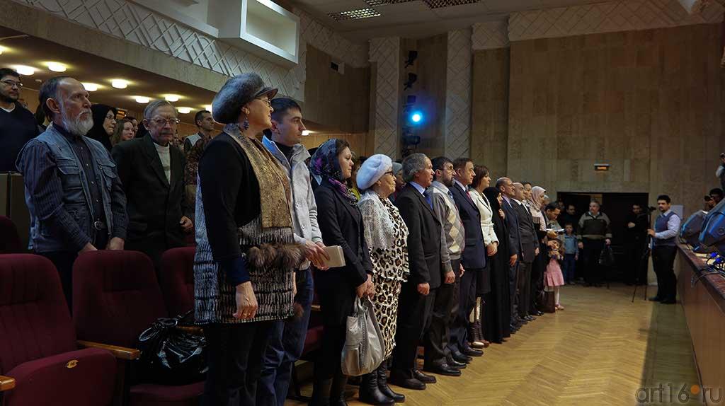  Торжественная минута: звучит гимн трех стран. НКЦ ʺКазаньʺ, 01.02.2012::Концерт ансамбля «Фараби», 01.02.2012