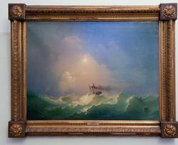 Корабль в бурю. 1848. Дорогов А.М. (1819-1850)